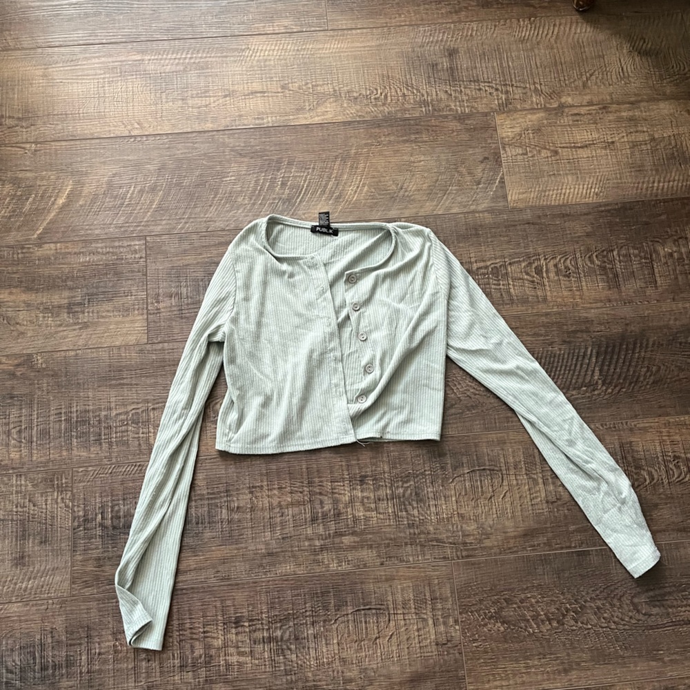green button down
